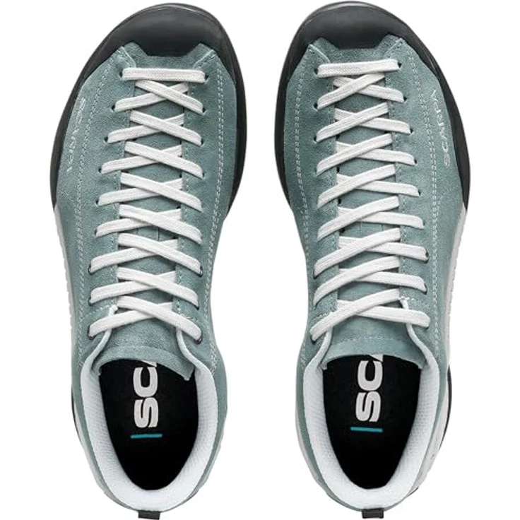 Scarpa Mojito, Wanderschuhe aus wasserabweisendem Wildleder mit Vibram®-Außensohle, Farbe 1131-cloud blue, Größe 38 – Bild 4