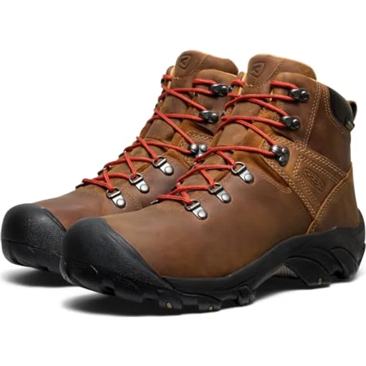 Keen Pyrenees, Herren Wanderschuhe, wasserabweisendes Nubukleder, KEEN.DRY Membran, S3-Technologie, braun, Größe 44.5 – Bild 4