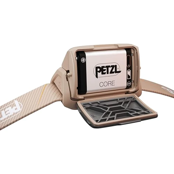 PETZL Tikka CORE, Stirnlampe mit 450 Lumen, aufladbar, braun – Bild 5