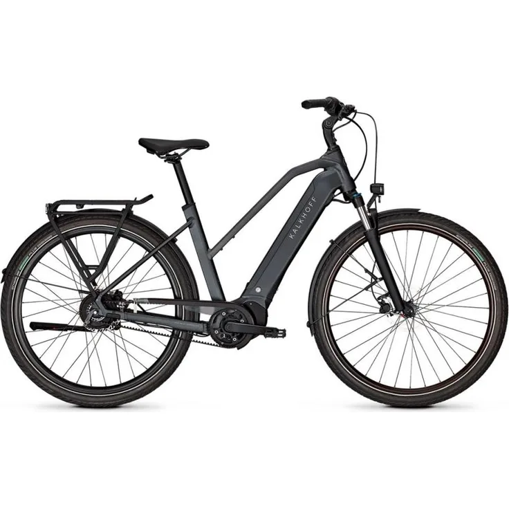 Kalkhoff Image 5.B Season 29 Trapez, Cityrad mit Bosch Performance Line CX Motor, 625 Wh Akku, hydraulischen Tektro T280 Scheibenbremsen, schwarze Farbe, Rahmengröße M (48 cm)