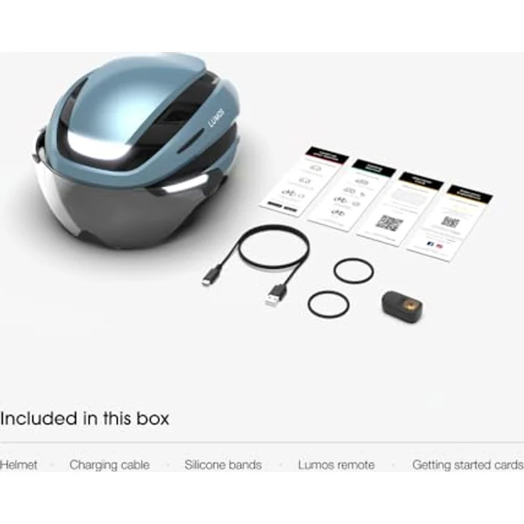 Lumen Labs Lumos Ultra E-Bike Helm MIPS, innovativer Sicherheitshelm mit integrierten Blinklichtern, USB-C-Ladung, Dunkelblau, M/L – Bild 8