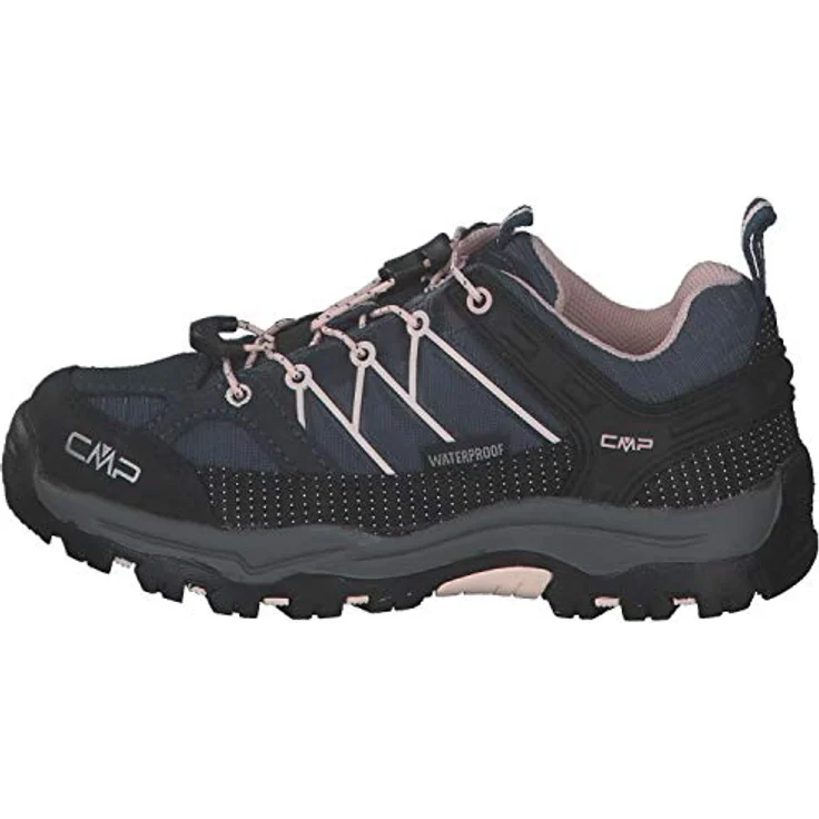 CMP Rigel Low WP, wasserdichter Mädchen Wanderschuh für Trekking, Größe 31, navyblau/rose – Bild 2