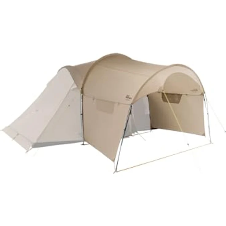 Jack Wolfskin Front Porch Zelt, recyceltes Material, einfacher Aufbau, White Pepper, Einheitsgröße – Bild 1