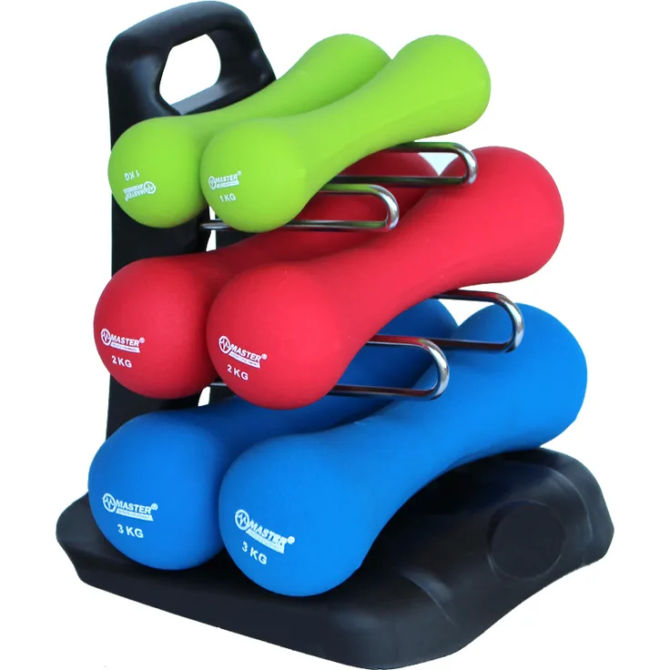 Master MASTER 12 KG Hantelset, verstellbare Gewichte für individuelles Training