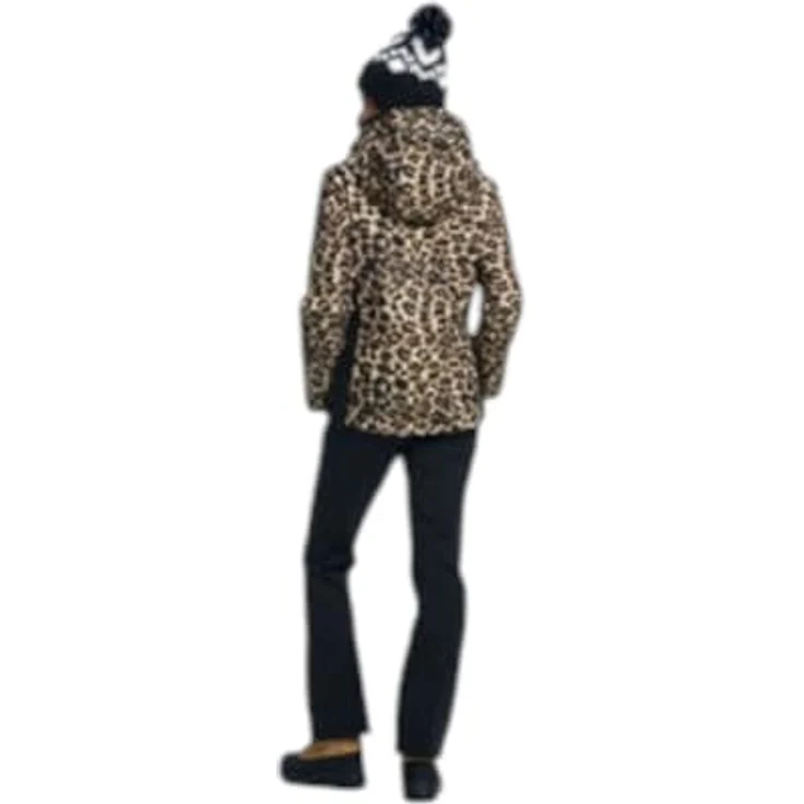Icepeak ICEPEAK FOWLER, Damen Skijacke leoprint 36, spritzwasserfest, winddicht, atmungsaktiv, hellbraun – Bild 9
