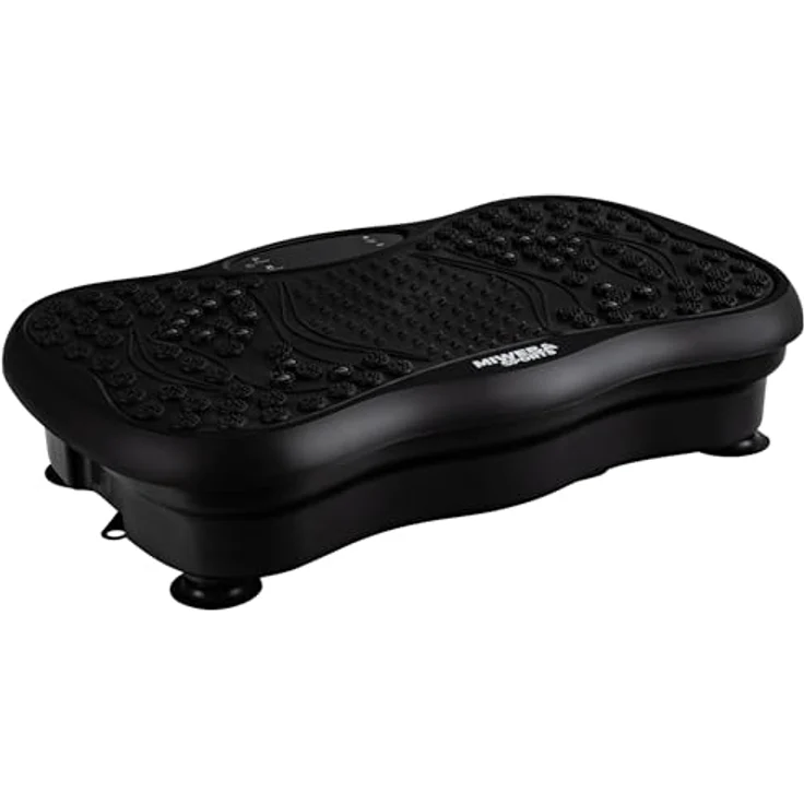 Miweba Sports Vibrationsplatte, 120 Intensitätsstufen, 5 Programme, Massagegerät für Zuhause, Fettverbrenner, Muskelaufbau, schwarz, mit Bluetooth-Funktion – Bild 2