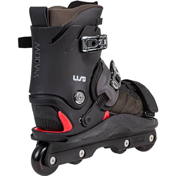 Usd Inline Skates Shadow Team 60, anpassbares Befestigungssystem mit Aluminiumplatte und Eclipse Cross-Innenfutter, Größe 45 – Bild 3
