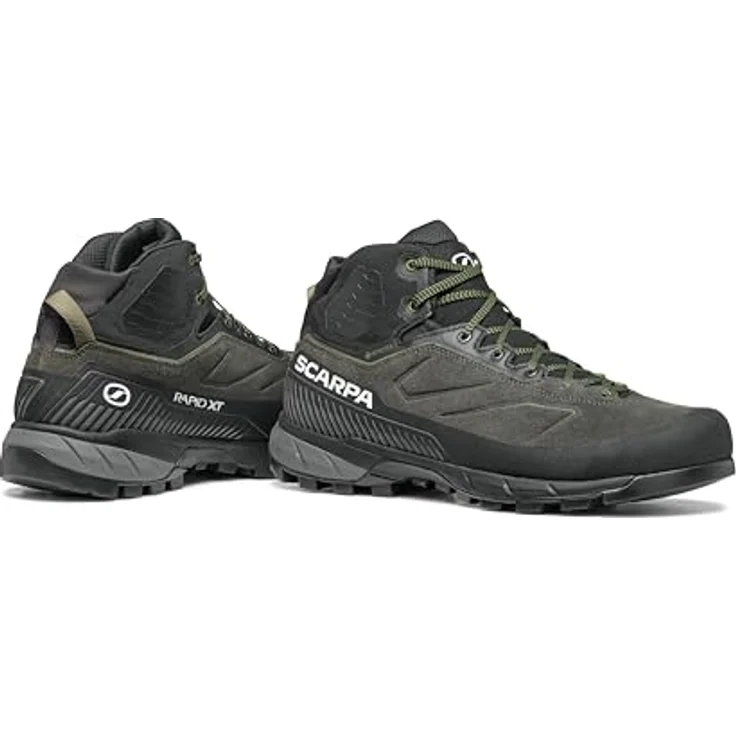 Scarpa Rapid XT Mid GTX, Herren Wanderschuhe, wasserdicht, griffige Sohle, grau, Größe 43 – Bild 7