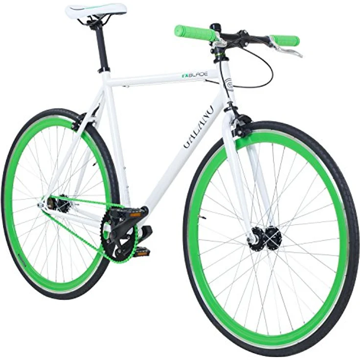 Galano Blade Fixie Fahrrad, 28 Zoll Singlespeed, Flip Flop Nabe, verschiedene Farben, geeignet für Fahrergrößen 165 - 195 cm – Bild 1
