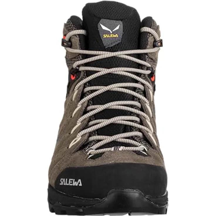 SALEWA Women's Alp Mate Mid GTX, Wasserdichte Wanderschuhe aus Wildleder mit griffiger Pomoca-Sohle, braun, Größe 37 – Bild 5