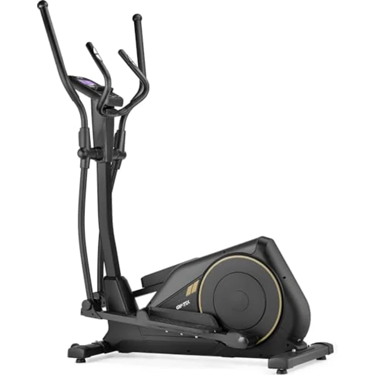 Gymtek XC4500 Magnetischer Crosstrainer für Zuhause, Elliptical Trainer mit 16-stufig Einstellbarem Widerstand, Klappbar, Rot – Bild 2