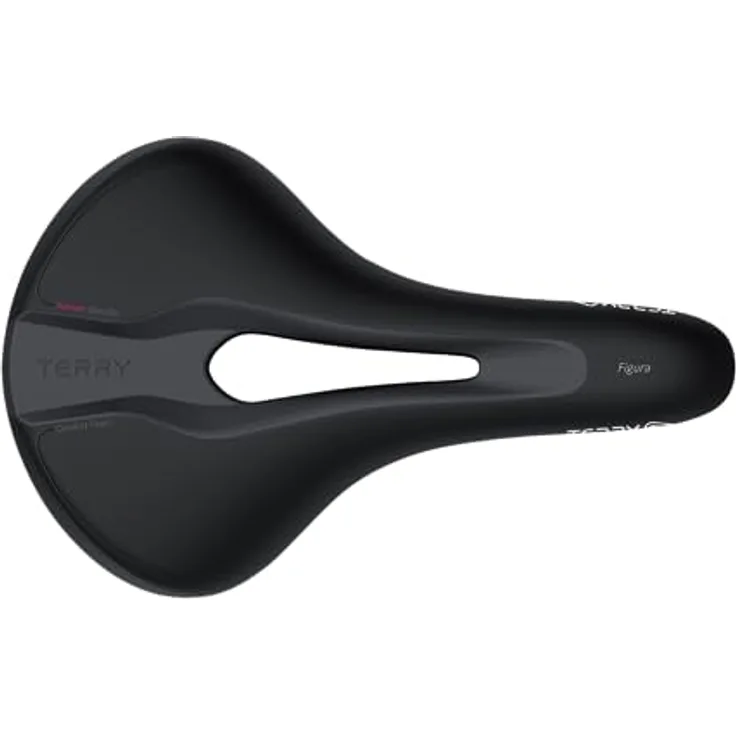 Terry Figura, Velosattel für Trekkingbikes mit Comfort Foam Polsterung und Entlastungskanal, schwarz