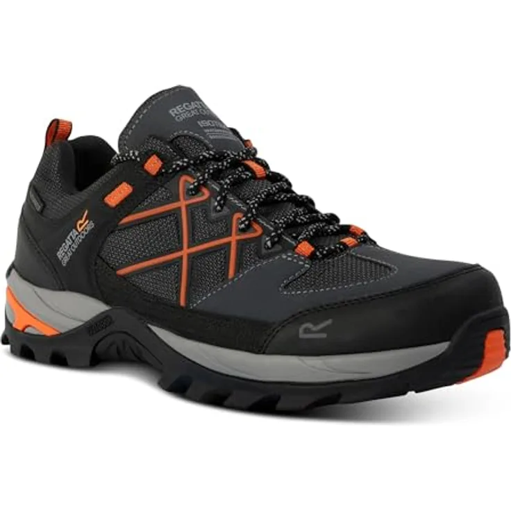 Regatta Samaris III RMF835-DLW, Wanderschuhe mit ISOTEX-Membran und atmungsaktiven Materialien, grau/orange