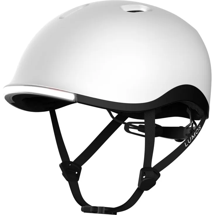 Lumos Nyxel MIPS, Fahrradhelm mit MIPS-Sicherheitssystem, weiß, Größe M, 56 RGB LEDs