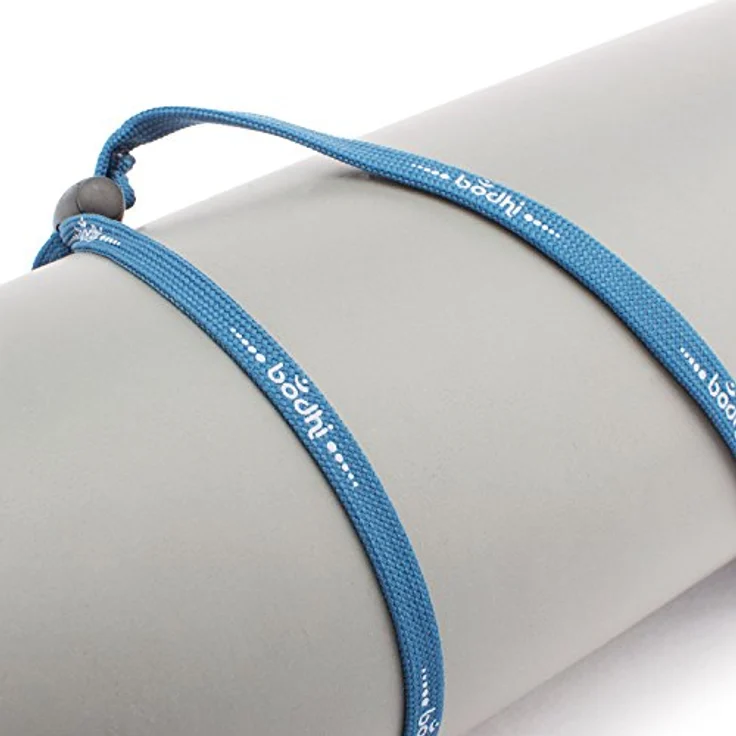 Bodhi | Universal-Yogamatten-Tragegurt | Trageriemen | Blau | verstellbare Schlaufe | einfach und günstig | Gurt für Yogamatte – Bild 3