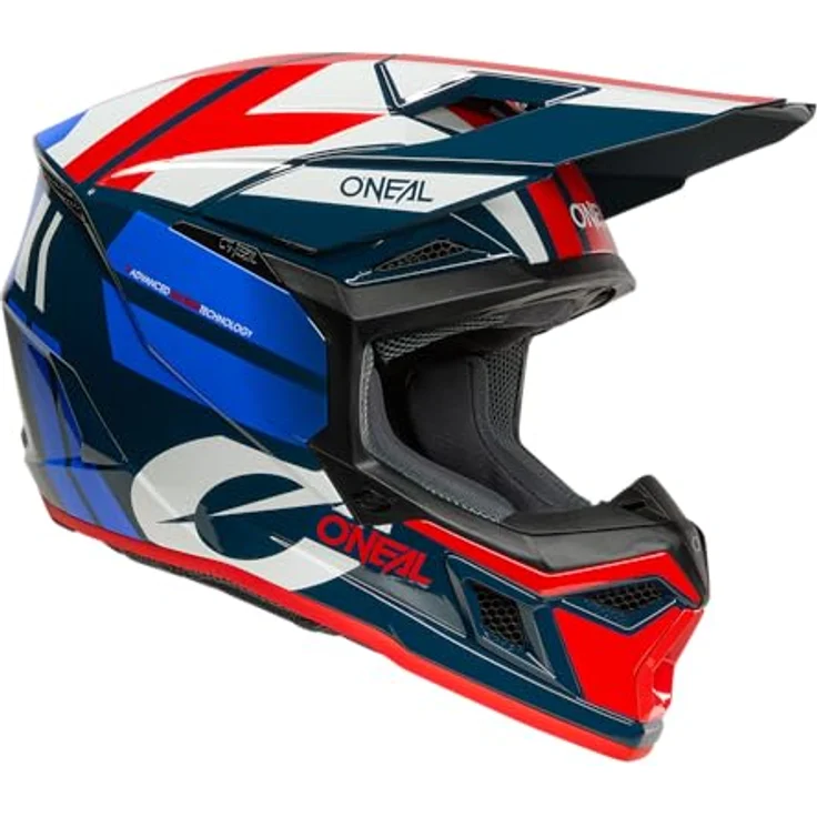 O'Neal 3SRS Helm Ride V.26, MX- und Enduro-Helm mit ABS-Konstruktion, schwarz/grau/neon gelb, Größe XS – Bild 7