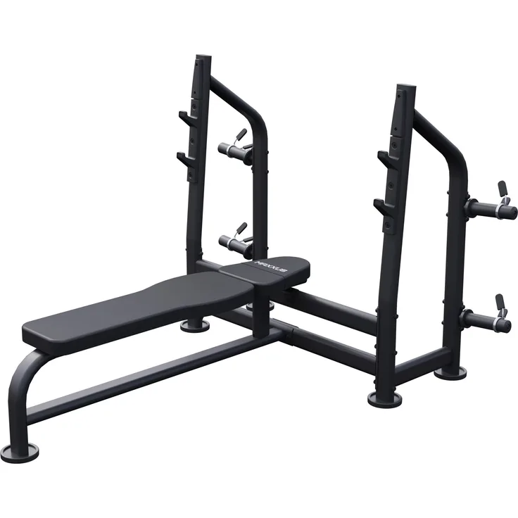 MAXXUS Hantelbank - Multifunktion Trainingsbank, Flachbank bis 390 kg, Schwarz