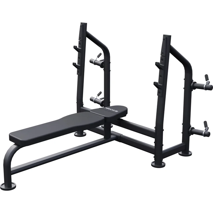 MAXXUS Hantelbank - Multifunktion Trainingsbank, Flachbank bis 390 kg, Schwarz – Bild 1