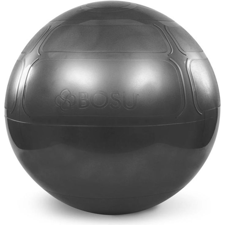 BOSU Exercise Ball, 65 cm in Charcoal, burstfest und rutschfester Griff für funktionelles Training