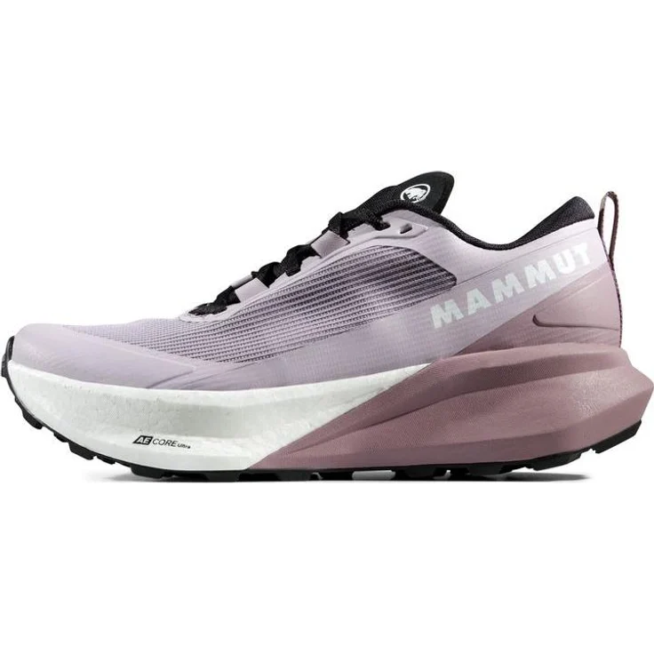 Mammut Aenergy Trail Endurance Ultra Low Women, Laufschuhe mit Flextron® PRO-Antriebsplatte, alpine calamint-white, Größe 7 UK / 40 2/3
