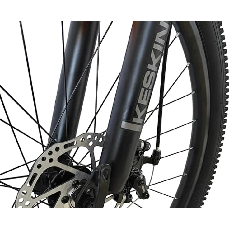 Keskin Bikes HT MTB1, Hardtail-Mountainbike mit Aluminiumrahmen, 26" x 2.35", SM21-Speed, mechanische Scheibenbremsen, Blau Schwarz – Bild 5
