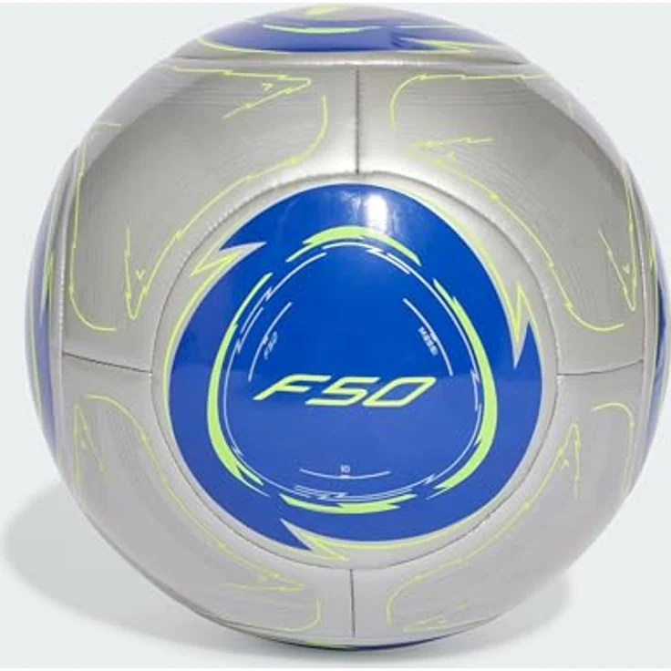 adidas Performance Fußball MESSI CLB (1-St) in Silver Metallic / Lucid Blue / Solar Yellow, Größe 5 – Bild 6