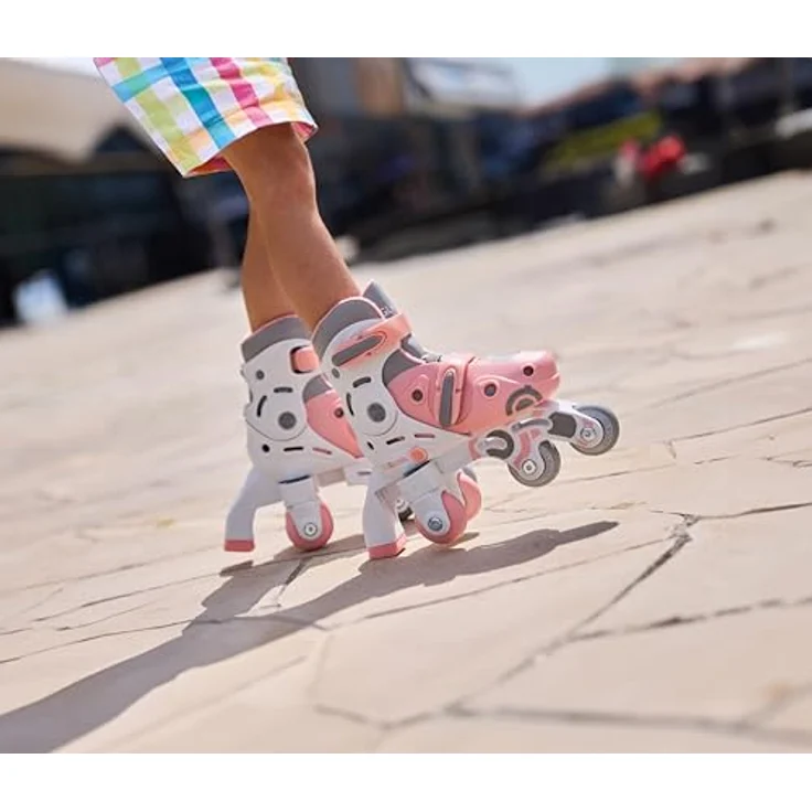 Authentic Sports Globber - 2in1 Learning Skates - rosa - Gr. 26-29 - Werkzeugloser Wechsel, verstellbar, förderung motorischer Fähigkeiten – Bild 8
