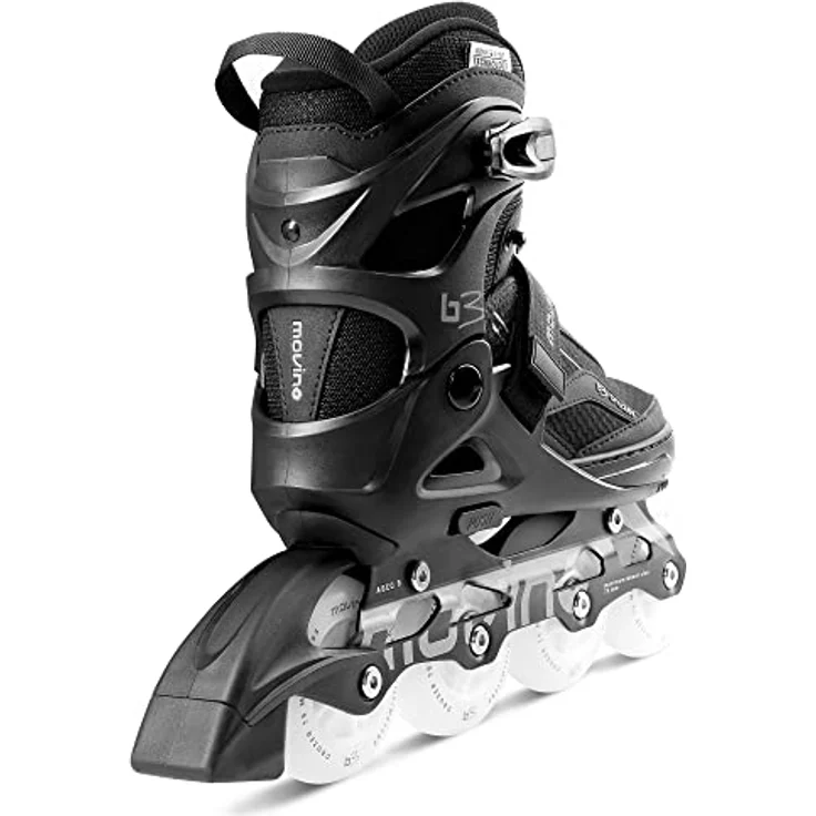 Movino Cruzer B3, Inlineskates mit leuchtenden LED-Rollen, ABEC-9 Kugellagern und Aluminium-Schiene, 4-stufig verstellbar – Bild 5