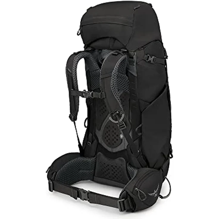Osprey Kyte 58 Black WM/L, Wanderrucksack mit integrierter Regenhülle und AirScape Rückenplatte – Bild 3