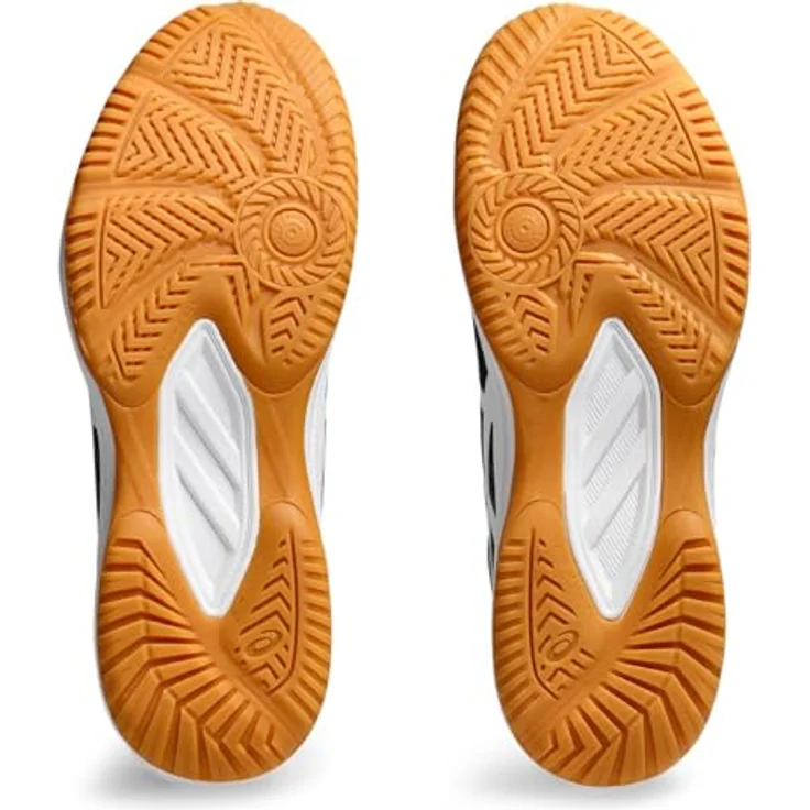 Asics Upcourt 6 Herren Hallenschuhe, Schwarz, Größe 8, mit Lederimitat-Obermaterial und atmungsaktiven Mesh-Einsätzen – Bild 7