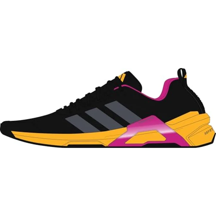 Adidas Dropset Control, Laufschuhe für Herren mit stabiler Zwischensohle, breiter Passform, Farbe: BLACK/AUON/SHOPNK – Bild 9