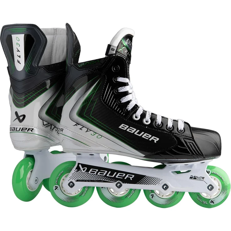 Bauer Vapor FLY30 Junior Inline Hockey Skates, leichte DIGI COMP-Konstruktion, FLEXLITE-Rahmen, Hi-Lo-Radkonfiguration, EU36.5
