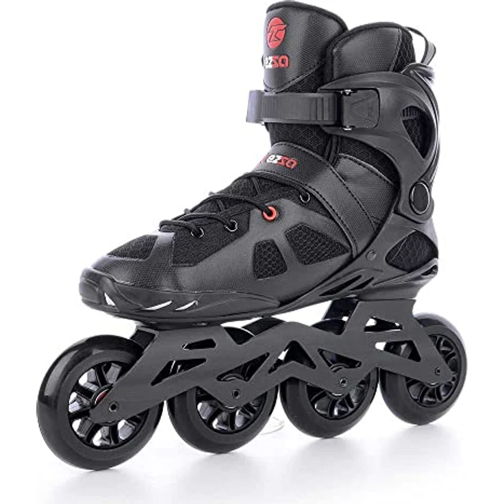 Tempish Ezza 90, Inline Skates für Erwachsene Unisex, schwarz-rot, Größe 41 mit Hot Press Seamless Cover Technologie und ABEC 9 Lager – Bild 3