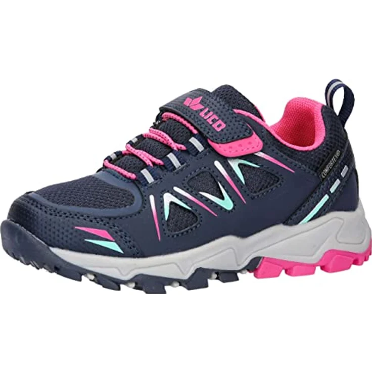 Lico Allen VS, leichte Mädchen Trekkingschuhe, atmungsaktiv und wasserdicht mit Comfortex Klimamembrane, marine – Bild 1