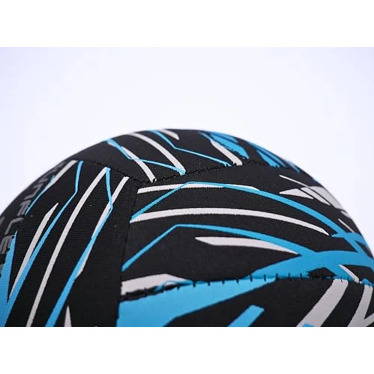 Sunflex Beach- und Funball Action Pro, Neopren Volleyball Größe 3, weich und leicht, blau/schwarz/weiß, robust und rutschfest, für Strand und Wasser – Bild 4
