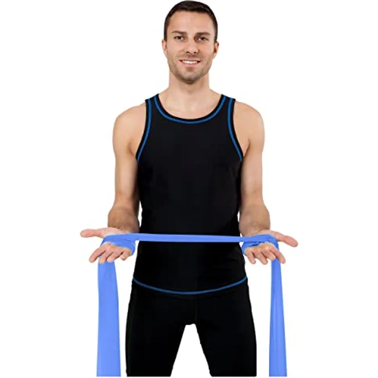 Sanctband Gymnastikband, 45m-Rolle - Blaubeere, stark - 0,30 mm, puderfrei, hypoallergen, langlebig – Bild 4