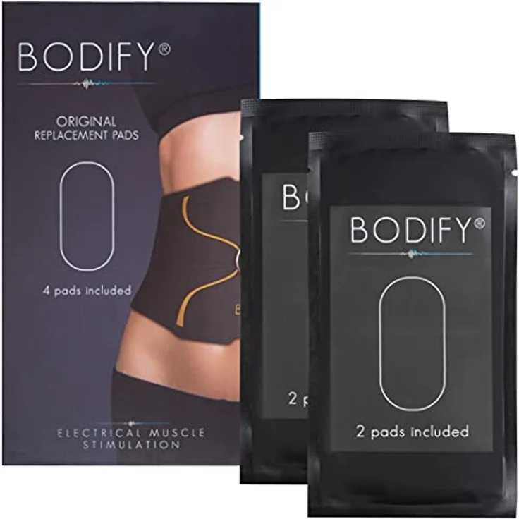 Bodify Original Ersatz-Pads 2er-Set (Ohne Controller) für EMS Bauchtrainer Pro - Bauchmuskeltrainer für Männer und Frauen - Preisvergleich – Bild 1