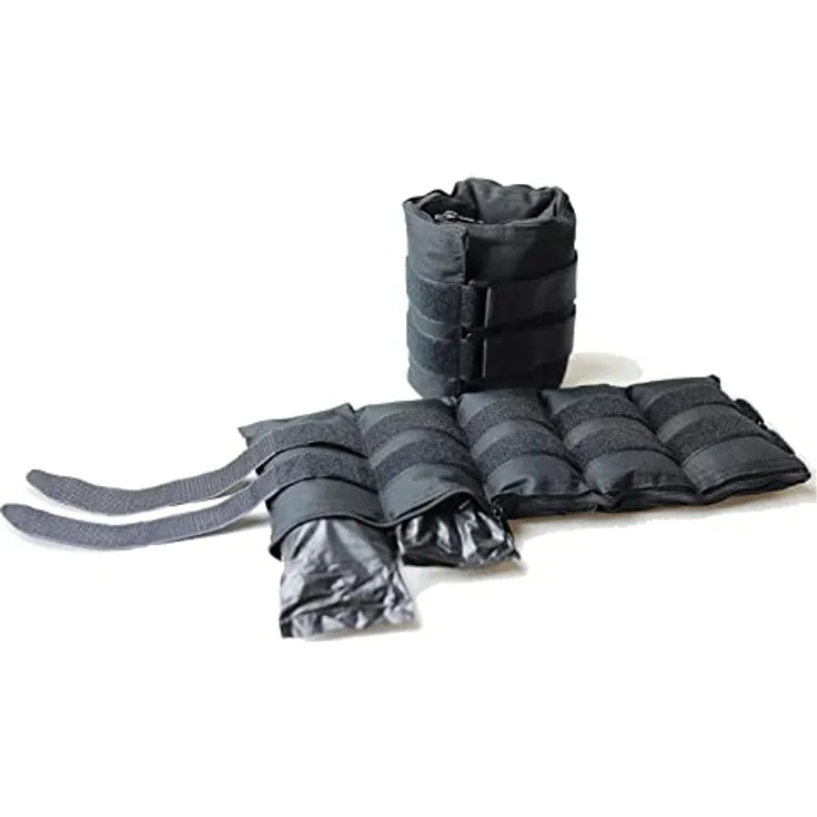 CAP Barbell HHA-CB020A1 Knöchelgewichte, verstellbar, 4,5 kg, Schwarz, 1 Paar