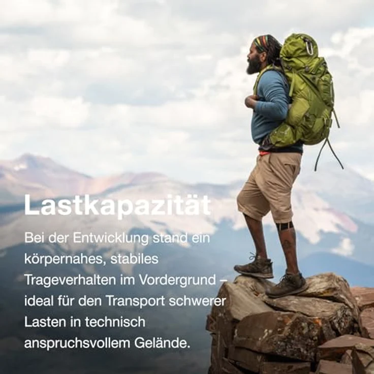 Osprey Aether 65 Trekkingrucksack L-XL, 80 cm, 100% Nylon, rot – Bild 5