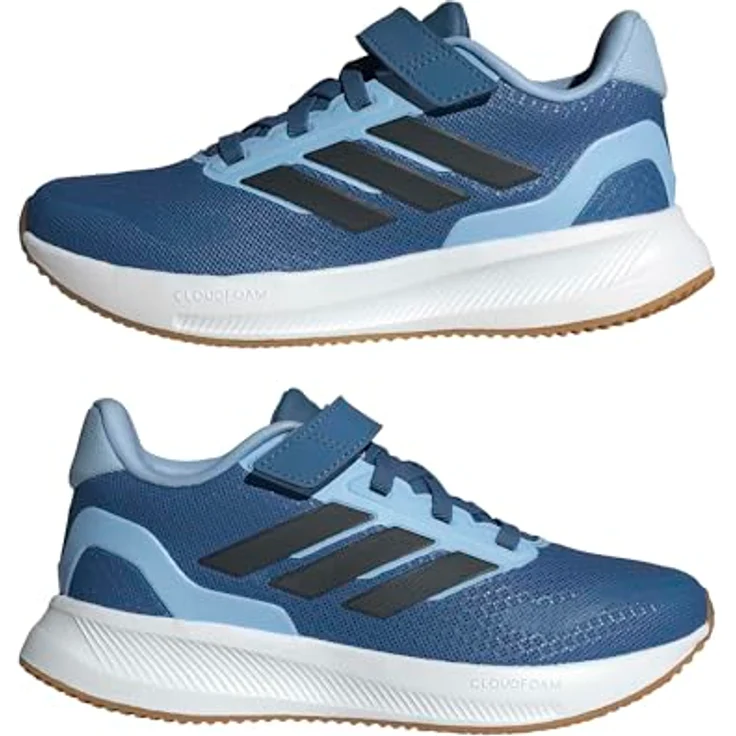 Adidas Runfalcon 5 Kids Schuh, leichter Laufschuh zum einfachen An- und Ausziehen, schwarz – Bild 6