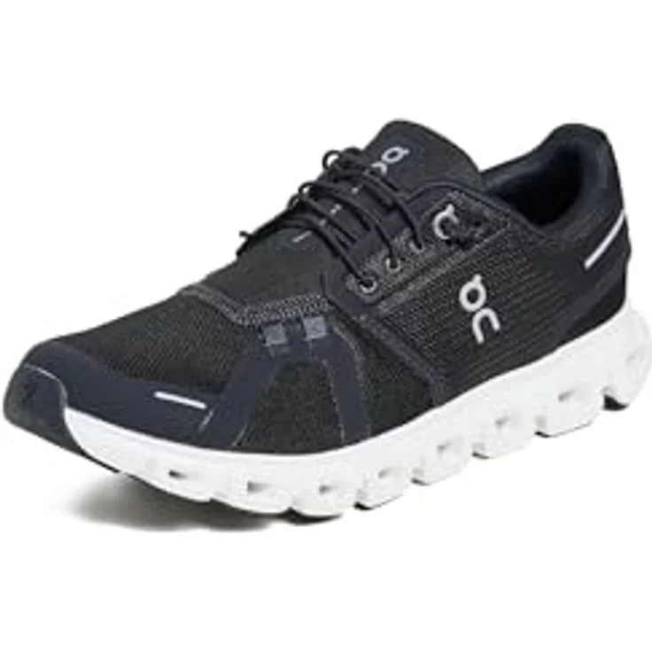 ON Running Cloud 6, Damen Sneakers Schuhe, atmungsaktiv und wasserabweisend, Schwarz-Weiß, EU 37.5 US 6.5 – Bild 2