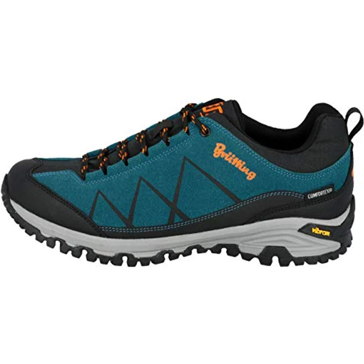 Brütting Kansas, Herren Wanderschuhe, robustes Synthetik-Obermaterial, farblich grün, Größe 44 – Bild 3