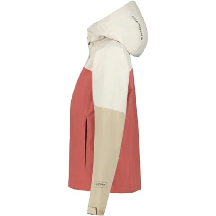 Icepeak Wanderjacke Bandera, wasserdicht und atmungsaktiv mit Kapuze, rosa, Größe 46 – Bild 6
