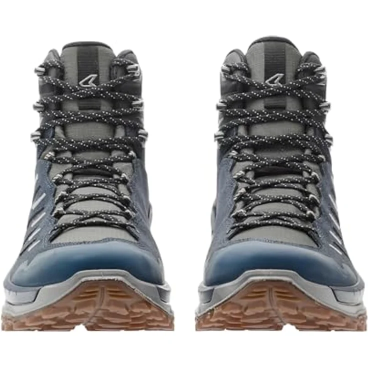 Lowa Innovo GTX Mid, Multifunktionaler Wanderschuh mit dämpfender LOWA® DYNAPU® Zwischensohle, Navy/Grau, Größe 43.5 – Bild 3