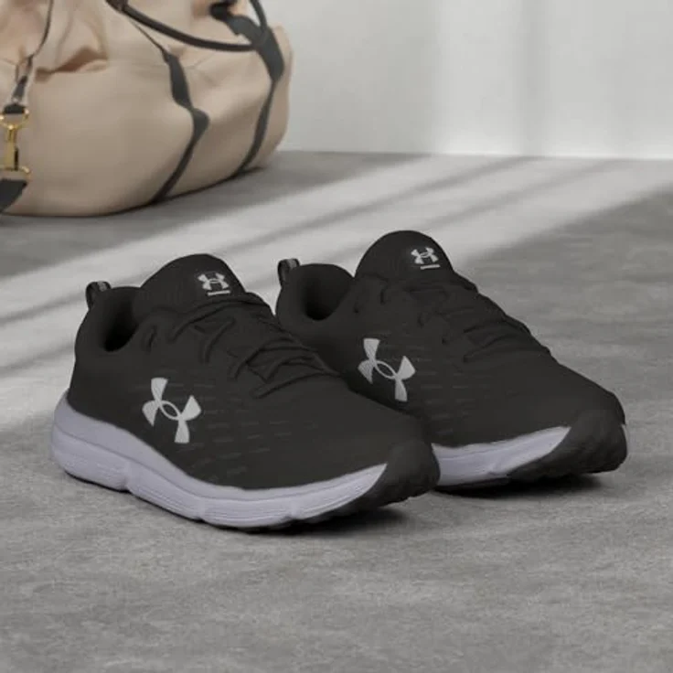 Under Armour Charged Assert 10, Laufschuhe für Herren mit Charged Cushioning, atmungsaktivem Obermaterial, schwarz, Schuhgröße 49.5 EU – Bild 5
