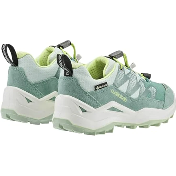 Lowa MADDOX PRO GTX, Outdoorschuh für Kinder in rauchgrün/mintgrün, mit 100% Leder-Obermaterial und Schnürverschluss – Bild 4