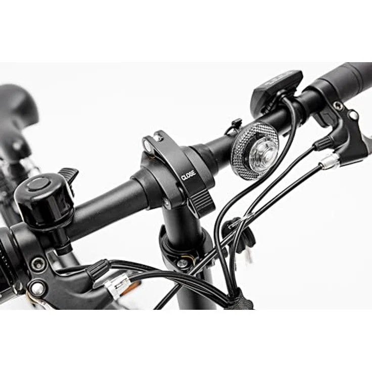 SHARP FD03EB Faltbares e-Bike 20 Zoll, Aluminium-Klapprad mit 250W Rückradmotor, Shimano 6-Gang, abnehmbarem 7,5Ah Akku, Federung vorne, LED-Display, bis 40 km Reichweite – Bild 4