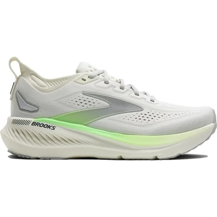 Brooks Glycerin GTS 23, Laufschuhe mit GuideRails™-Technologie, Dämpfung und atmungsaktivem Obermaterial, grau/grün/schwarz, Größe 46.5 – Bild 4