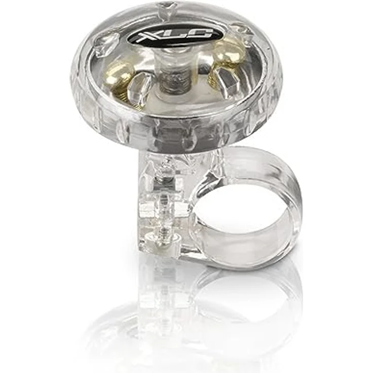 XLC Fahrradglocke DD-M12 silber transparent, Ø 36 mm – Bild 2
