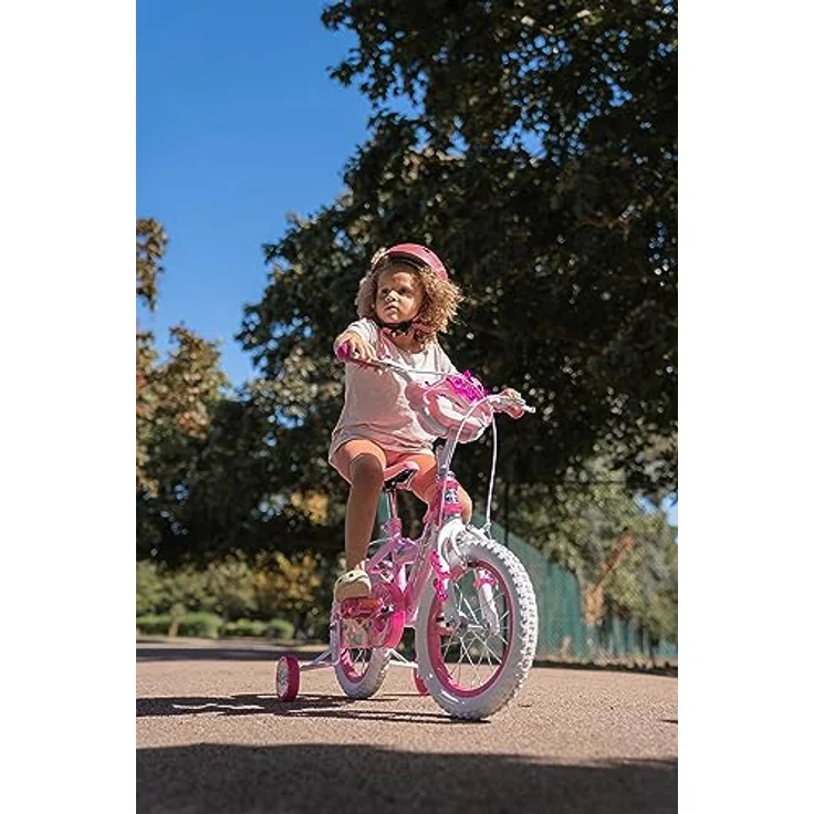 Huffy Disney Prinzessinnen Kinderfahrrad, 16 Zoll mit Puppensitz, geeignet für 105-117 cm, rosa – Bild 10